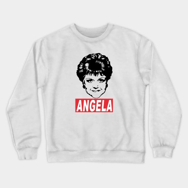 Angela Lansbury Crewneck Sweatshirt by Hoang Bich